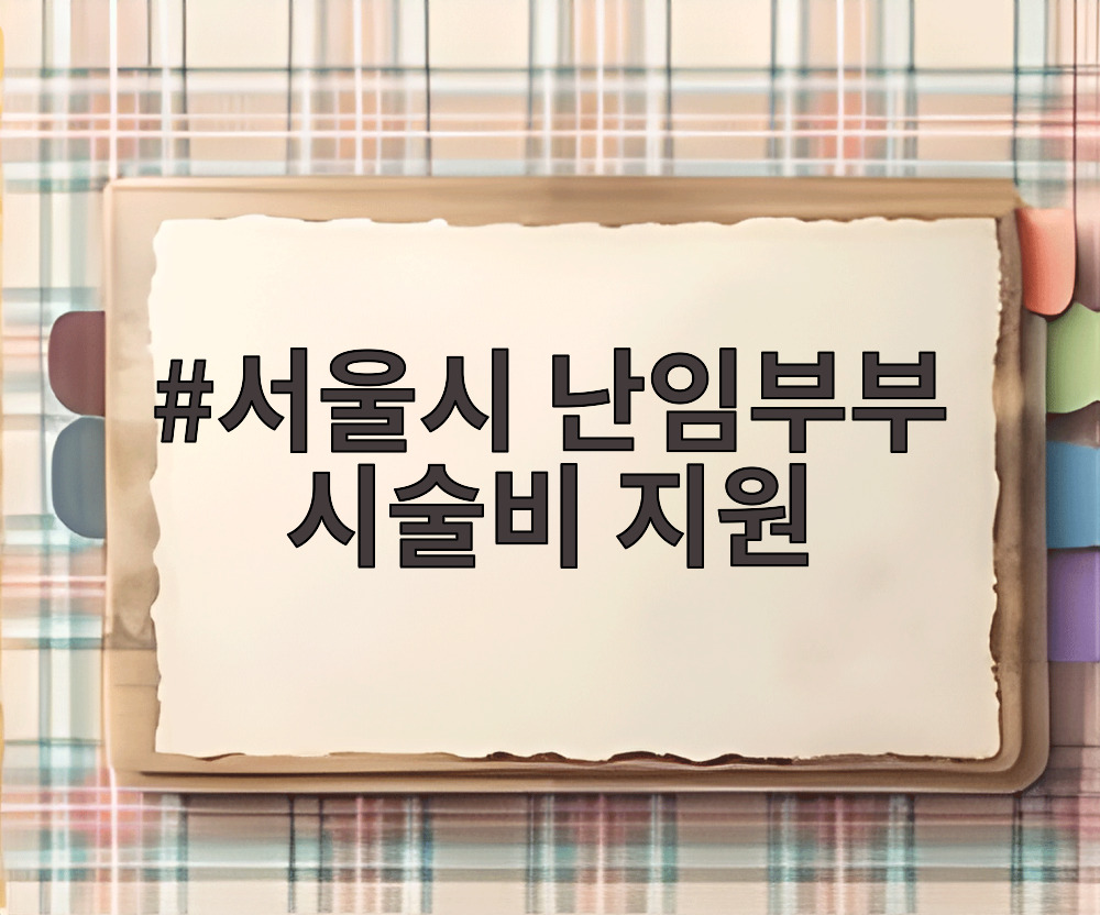 서울시 난임부부 시술비 지원