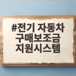 전기 자동차 구매보조금 지원시스템