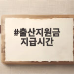 출산지원금 지급시간과 신청법 완전정리 출산지원금 지급시간
