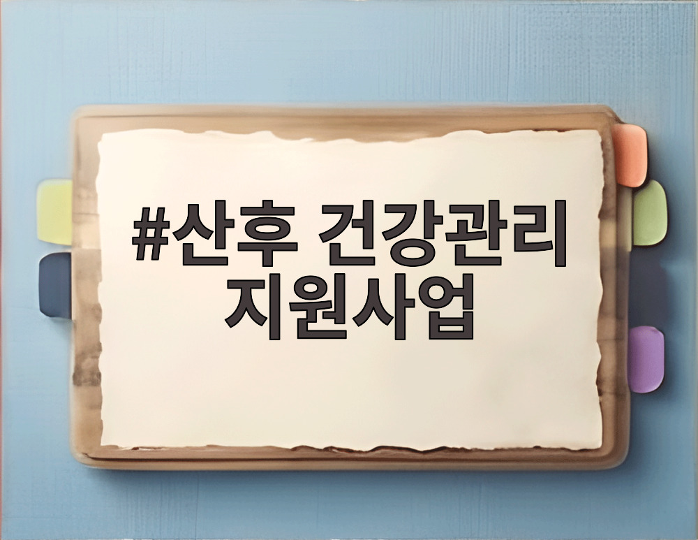 산후 건강관리 지원사업