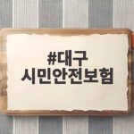 대구 시민안전보험 혜택과 청구 방법 대구 시민안전보험