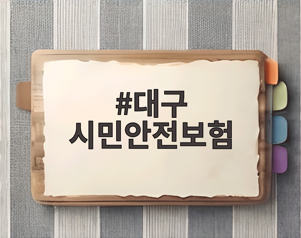 대구 시민안전보험