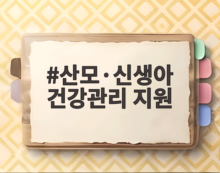 산모·신생아 건강관리 지원