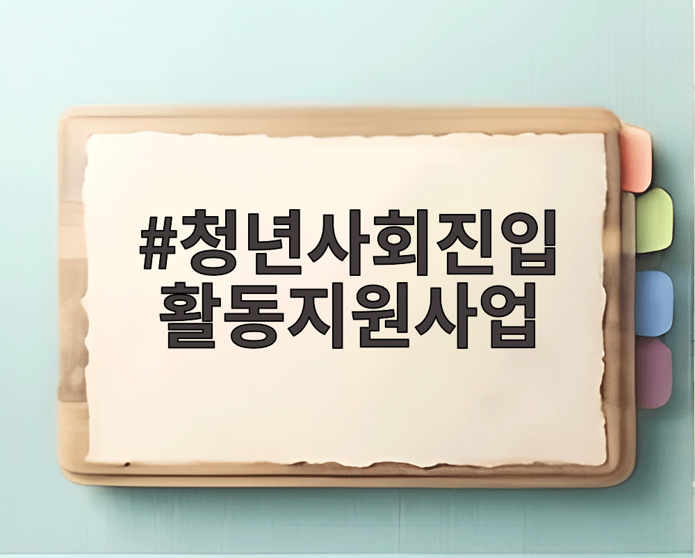 청년사회진입 활동지원사업