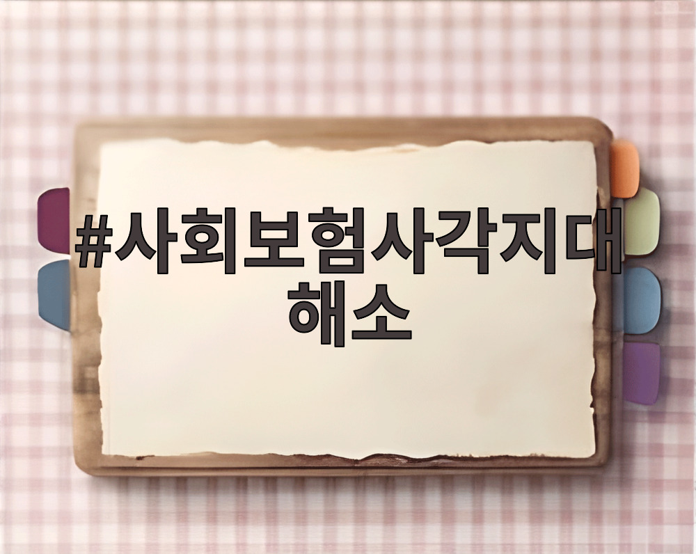 사회보험사각지대해소