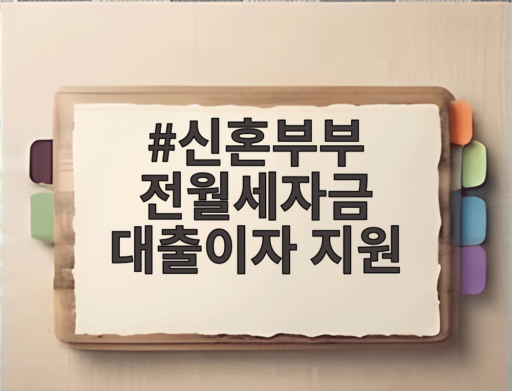 신혼부부 전월세자금 대출이자 지원