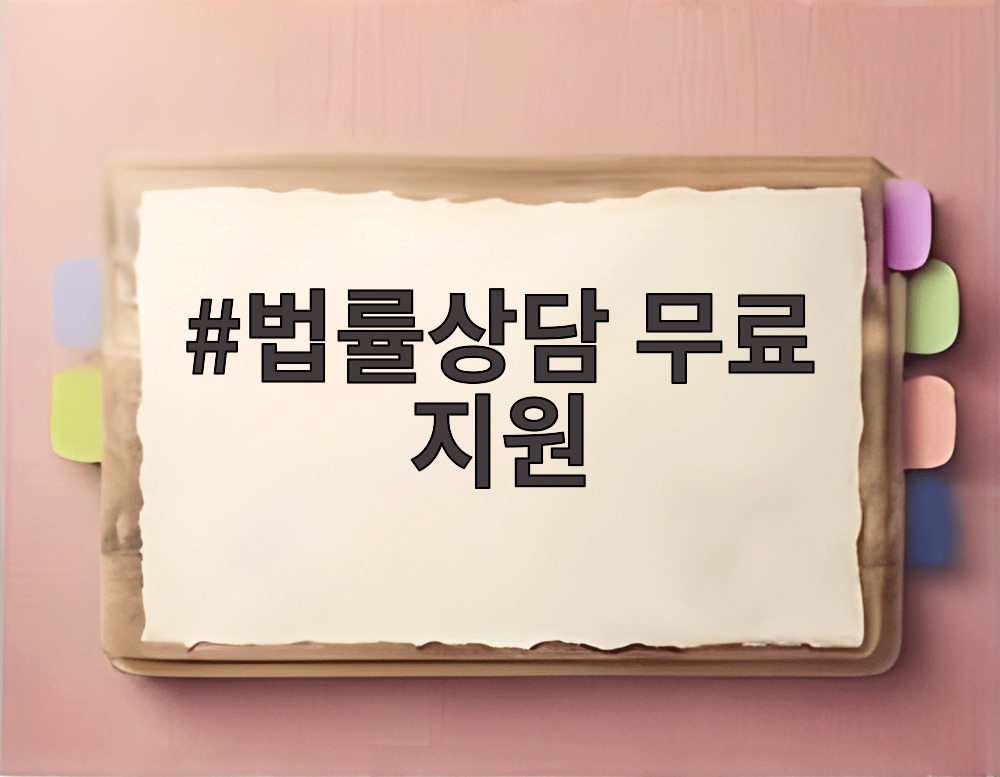 법률상담 무료 지원