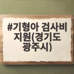 기형아 검사비 지원 경기도 광주시 최대 3만원 환급 신청 방법 기형아 검사비 지원(경기도 광주시)