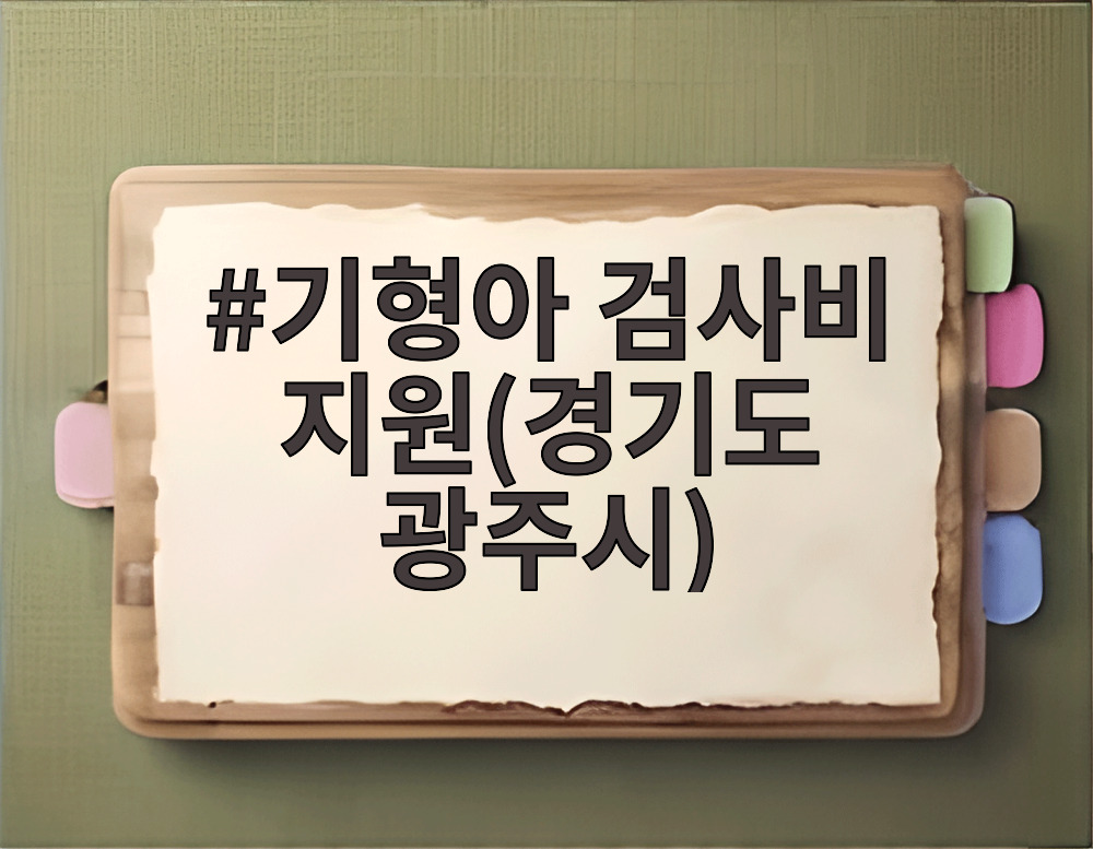 기형아 검사비 지원 경기도 광주시
